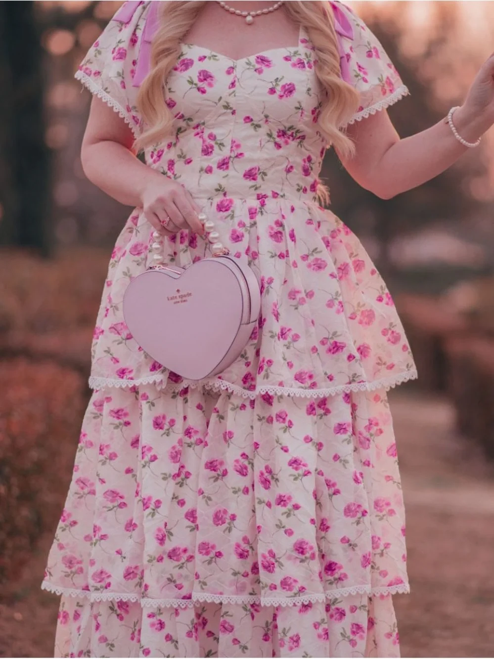 Ivy city annabelle dress in roses X-Large